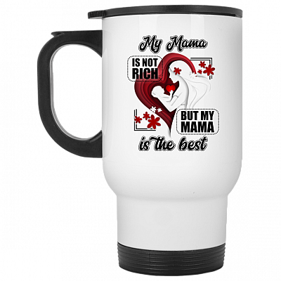 14 oz. White Travel Mug