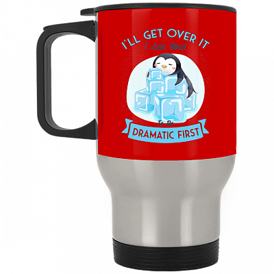 14 oz. Silver Travel Mug
