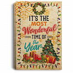 The Most Wonderful Time In The Year Christmas Framed Canvas Prints - Unframed Poster - Home Decor Wall Art