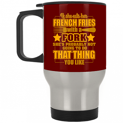 14 oz. Silver Travel Mug