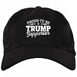 Proud To Be Trump Supporter Vote Trump 2020 Twill Cap - High-Profile Snapback Hat - Trucker Hat