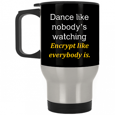 14 oz. Silver Travel Mug