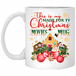 This Is My Made For TV Christmas Movies Coffee Mug - Travel Mug - Water Bottle
