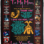 To My Mom For All The Times That I Forgot To Thank You Your Welder Son Fleece Blanket - Premium Sherpa Blanket