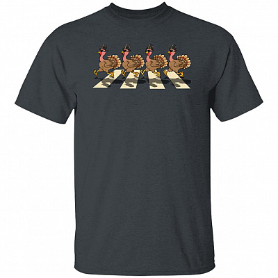 Alternative view of Turkey Walking Across Road Thanksgiving T-Shirt