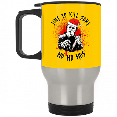 14 oz. Silver Travel Mug