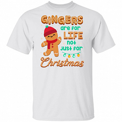 Gingers Are For Life Not Just For Christmas T-shirt - V-neck