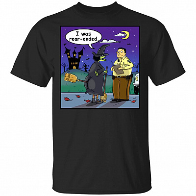 Halloween Funny Witch Rear-End T-Shirt