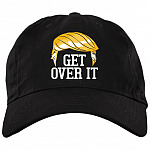 Get Over It Trump 2020 Twill Cap - High-Profile Snapback Hat - Trucker Hat
