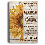 Massage Therapist Prayer Gallery Wrapped Framed Canvas Prints - Unframed Poster - Home Decor Wall Art