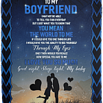 To My Boyfriend I May Not Be Able to Tell You Fleece Blanket - Premium Sherpa Blanket