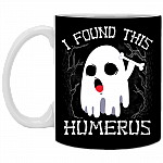 I Found This Humerus Cute Boo Ghost Ceramic Coffee Mug - Water Bottle - Color Changing Mug
