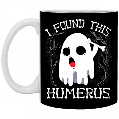 I Found This Humerus Cute Boo Ghost Ceramic Coffee Mug - Water Bottle - Color Changing Mug
