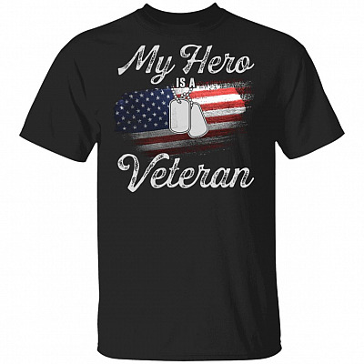 My-Hero Is A Veteran Youth T-Shirt For Kids
