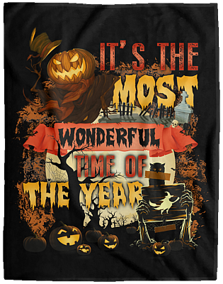 Alternative view of It's The Most Wonderful Time Of The Year Fleece Blanket - Sherpa Blanket