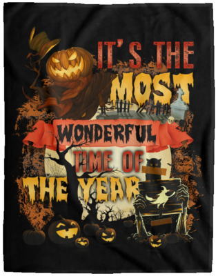Alternative view of It's The Most Wonderful Time Of The Year Fleece Blanket - Sherpa Blanket