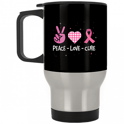 14 oz. Silver Travel Mug