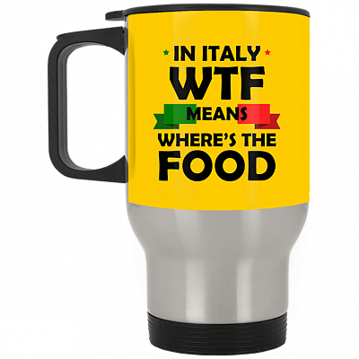 14 oz. Silver Travel Mug