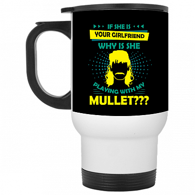 14 oz. White Travel Mug