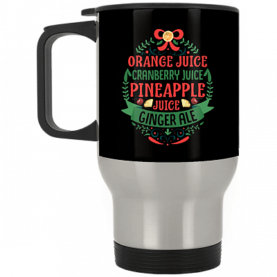 14 oz. Silver Travel Mug