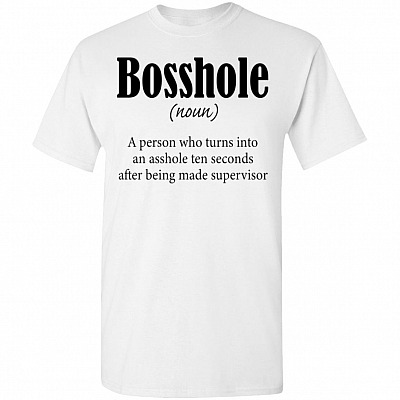 Funny The Office Sarcastic Bosshole Definition T-Shirt