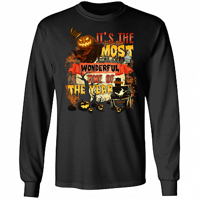 It's The Most Wonderful Time Of The Year Halloween Hoodie - Sweatshirt - Long Sleeve T-Shirt