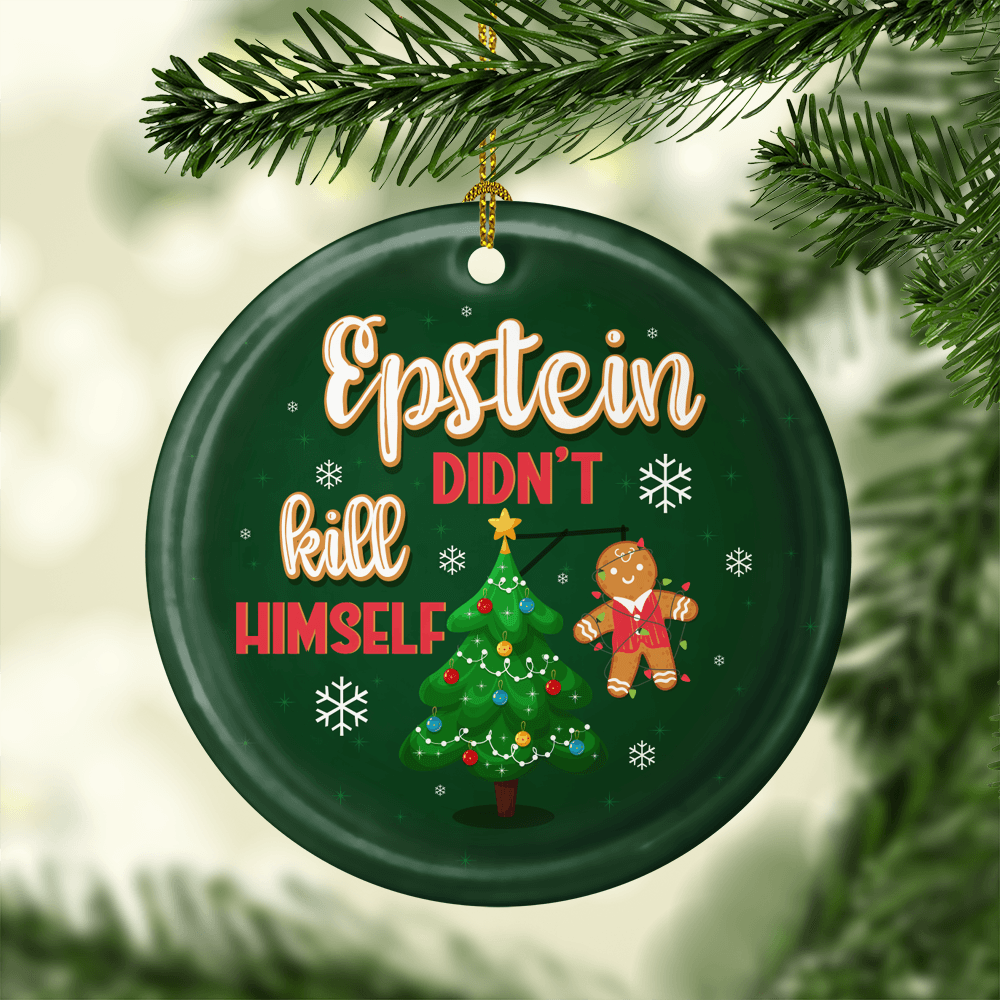 Download Christmas Lights Jeffrey Epstein Epstein Didn T Kill Himself Christmas Ornament Keepsake Cubebik