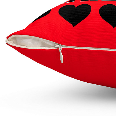 Alternative view of Living With A Redhead Builds Character Throw Pillow - Decorative Pillow - Indoor Outdoor Cushion