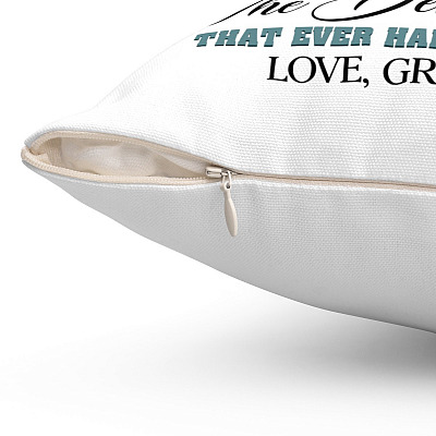 Alternative view of My Dear Grandson Always Remember How Much I Love You Throw Pillow -Decorative Pillow -Indoor Outdoor Cushion
