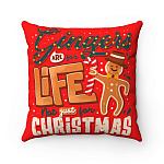 Gingers Are For Life Not Just For Christmas Throw Pillow - Decorative Pillow - Indoor Outdoor Cushion