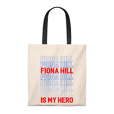 Fiona Hill Is My Hero Impeachment Vintage Canvas Tote Bag - Shoulder Bag - Reusable Grocery Shopping Bag