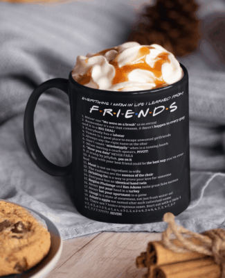 Alternative view of Everything I Know in Life I Learned from Friend-S Ceramic Coffee Mug - Beer Stein - Water Bottle