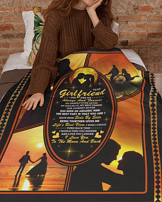 Alternative view of To My Girlfriend You Are My Always and Forever Fleece Blanket - Premium Sherpa Blanket - Woven Blanket