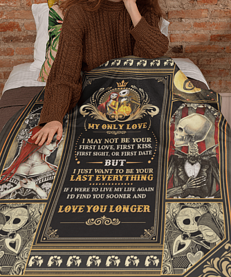 Alternative view of My Only Love I May Not Be Your First Love First Kiss Nightmare Fleece Blanket - Premium Sherpa Blanket