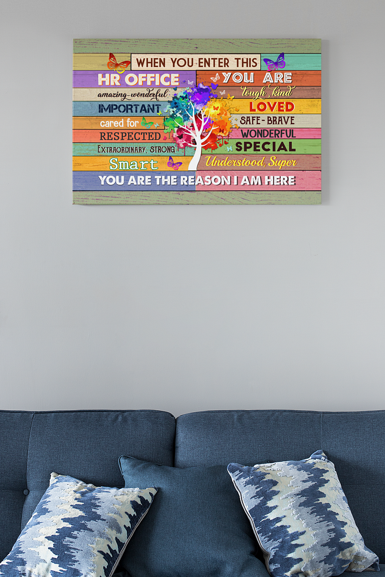 Hr Wall Art For Office | When You Enter This HR Office Canvas - Poster ...