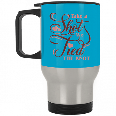 14 oz. Silver Travel Mug
