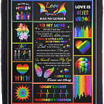 My Love The Day I Met You I Have Found The One Whom My Soul Loves LGBT Fleece Blanket - Premium Sherpa Blanket