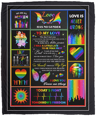 My Love The Day I Met You I Have Found The One Whom My Soul Loves LGBT Fleece Blanket - Premium Sherpa Blanket