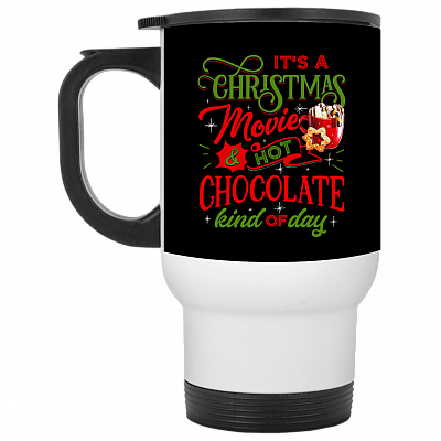 14 oz. White Travel Mug