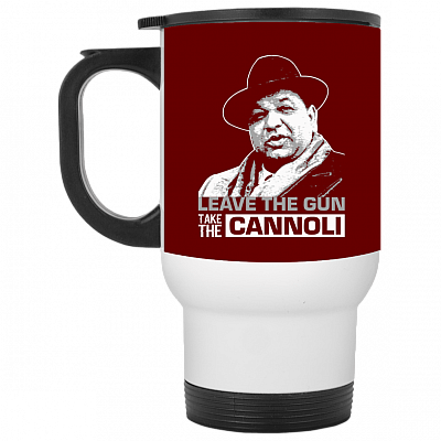 14 oz. White Travel Mug