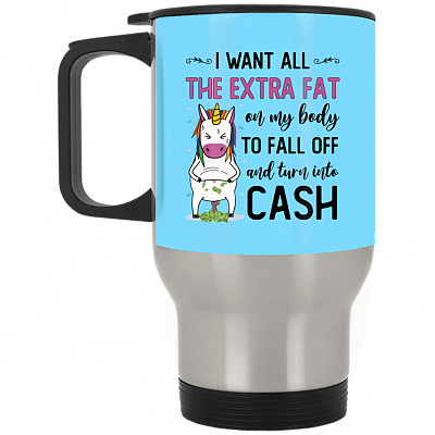 14 oz. Silver Travel Mug