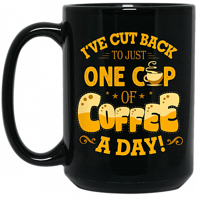 15 oz. Black Mug
