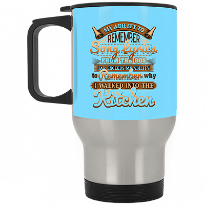 14 oz. Silver Travel Mug