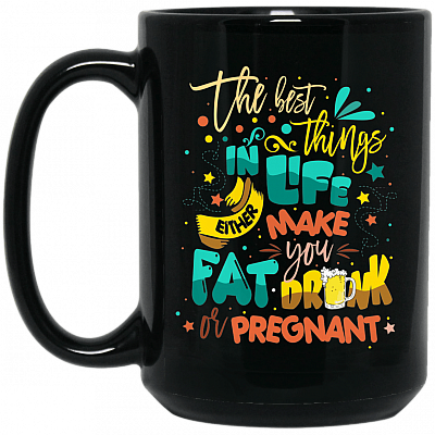 15 oz. Black Mug