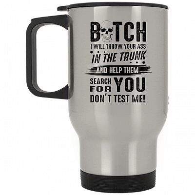 14 oz. Silver Travel Mug