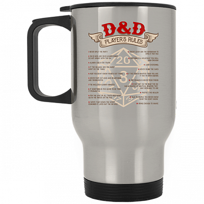 14 oz. Silver Travel Mug