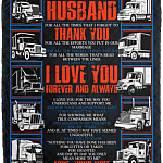 To My Husband For All The Times That I Forgot To Thank You Blanket - Premium Sherpa Blanket - Woven Blanket