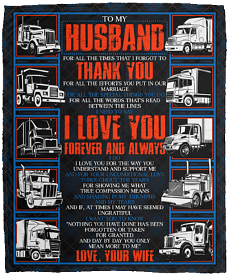 To My Husband For All The Times That I Forgot To Thank You Blanket - Premium Sherpa Blanket - Woven Blanket