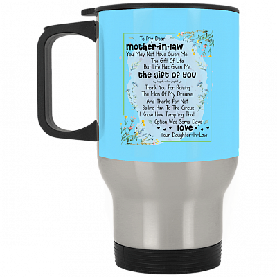 14 oz. Silver Travel Mug