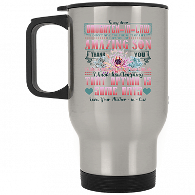 14 oz. Silver Travel Mug